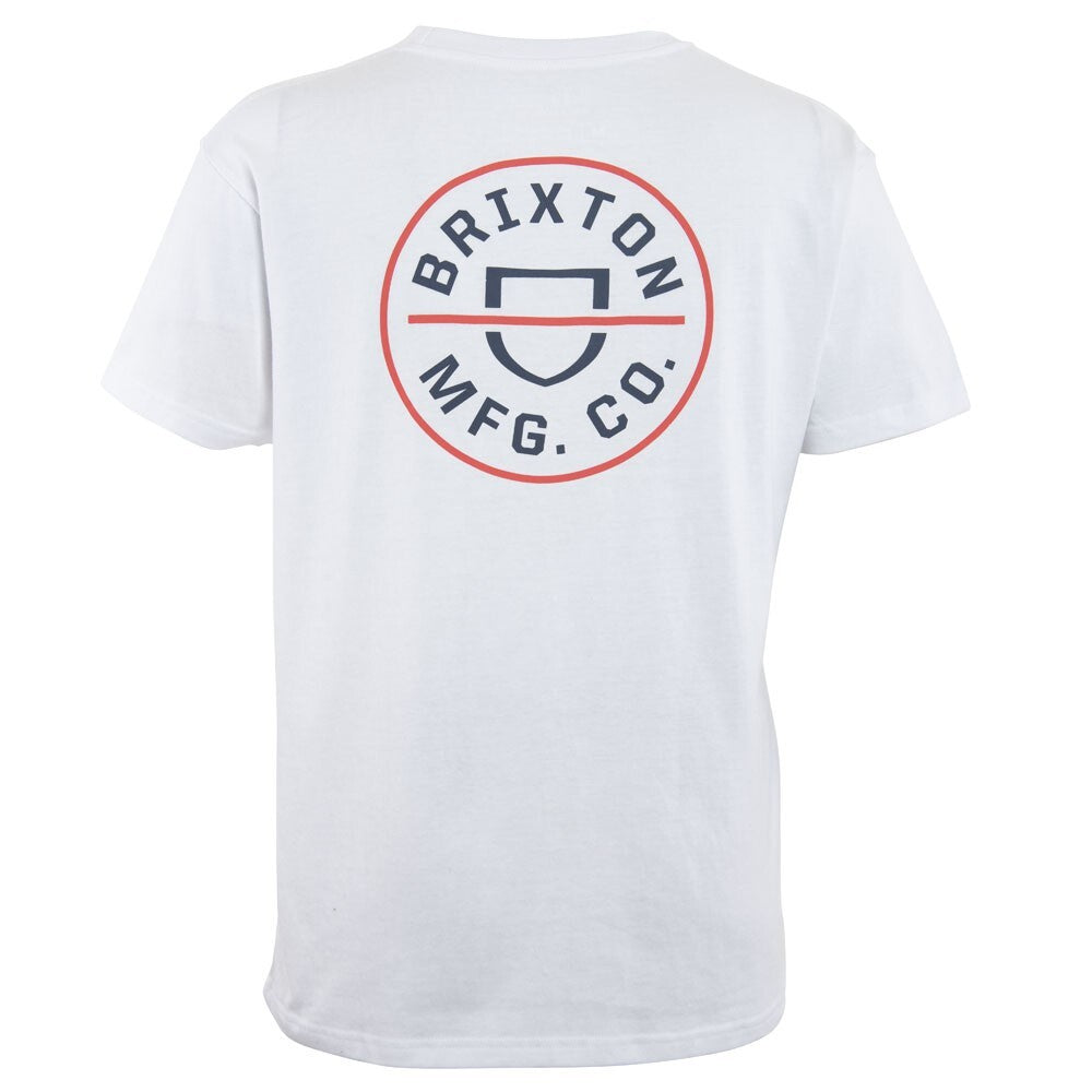 Polera Men White Shield Tiny Logo