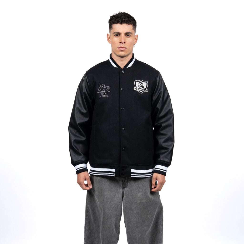 Chaqueta Colo-Colo Urbano Varsity Full Black