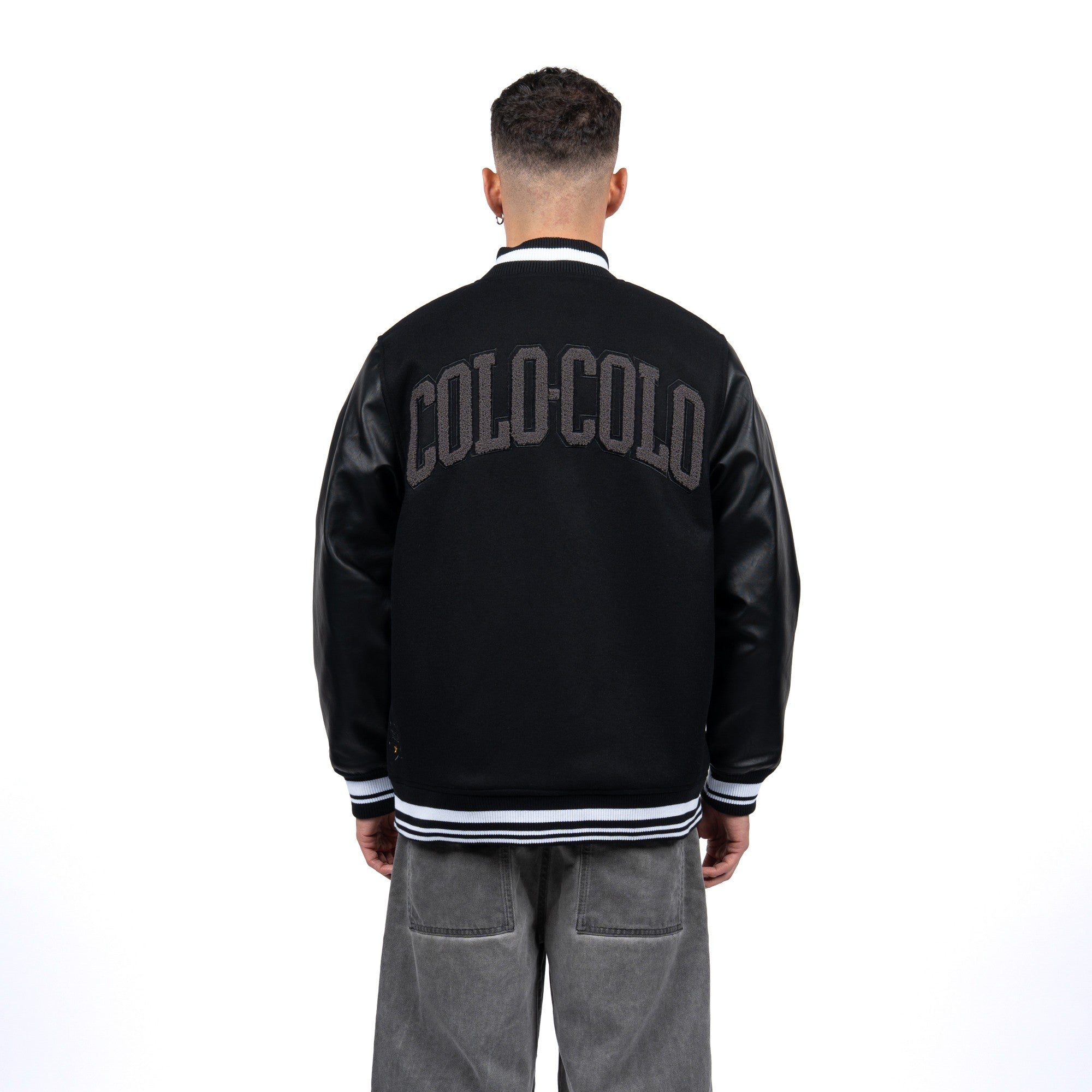 Chaqueta Colo-Colo Urbano Varsity Full Black