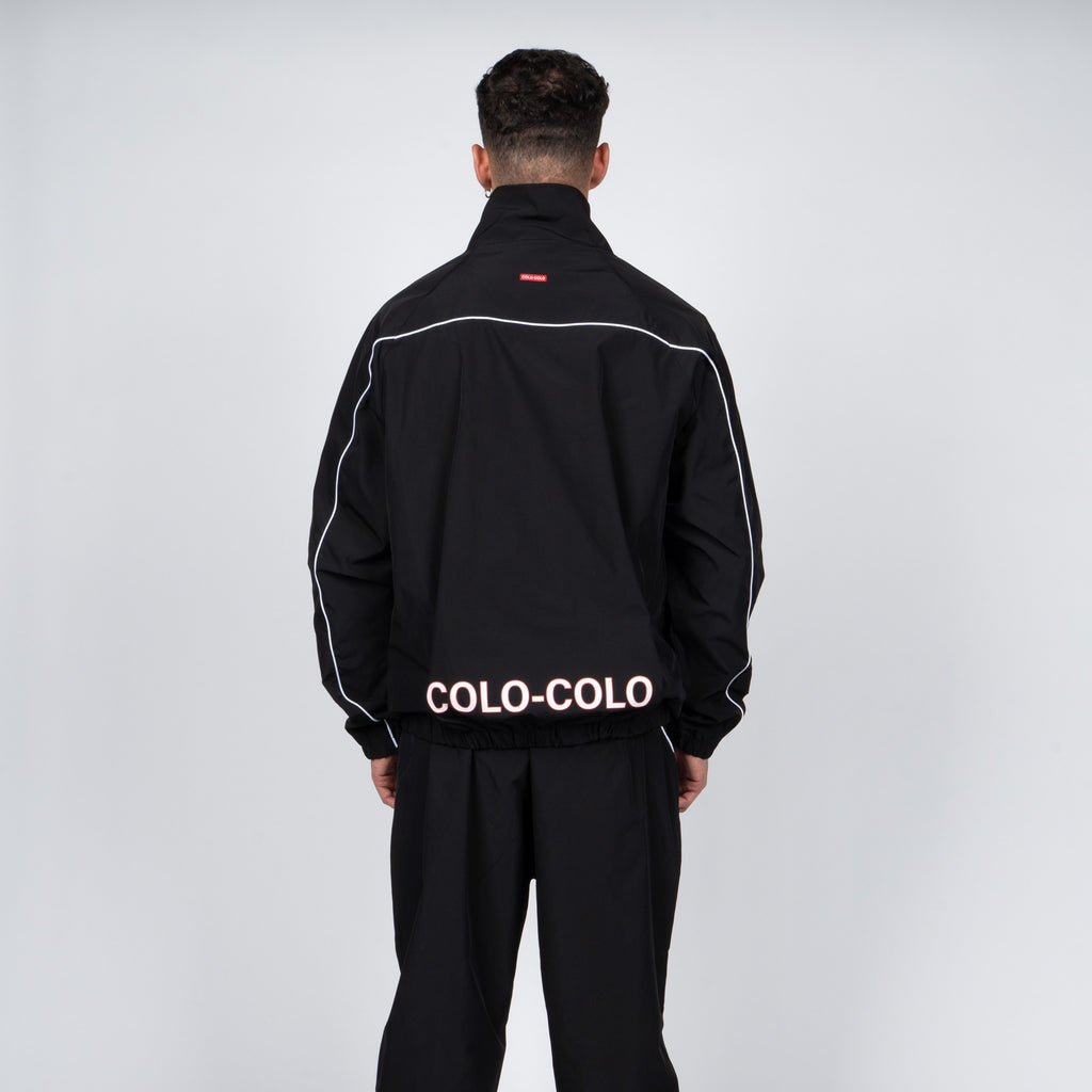 Cortaviento Colo-Colo Urbano Negro y Blanco i26