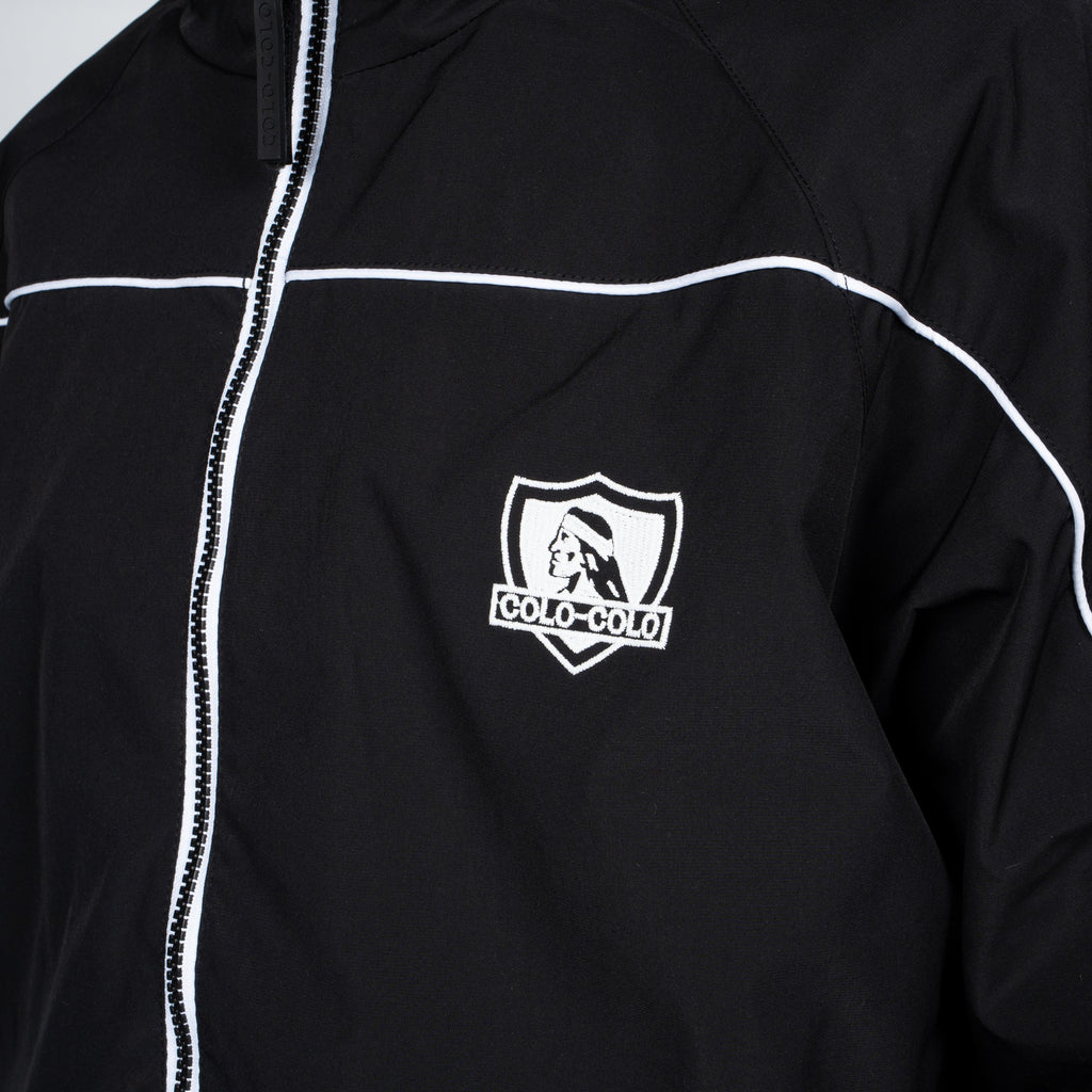 Cortaviento Colo-Colo Urbano Negro y Blanco i26