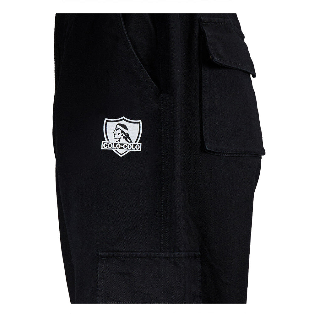 Pantalón Colo Colo Urbano Hombre Cargo Negro