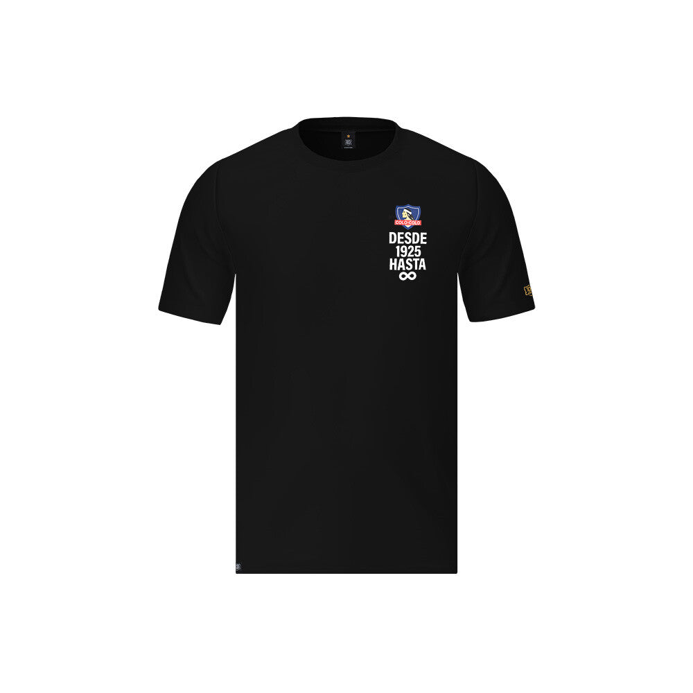 Polera Colo Colo Urbano Centenario Hombre Negro Desde 1925