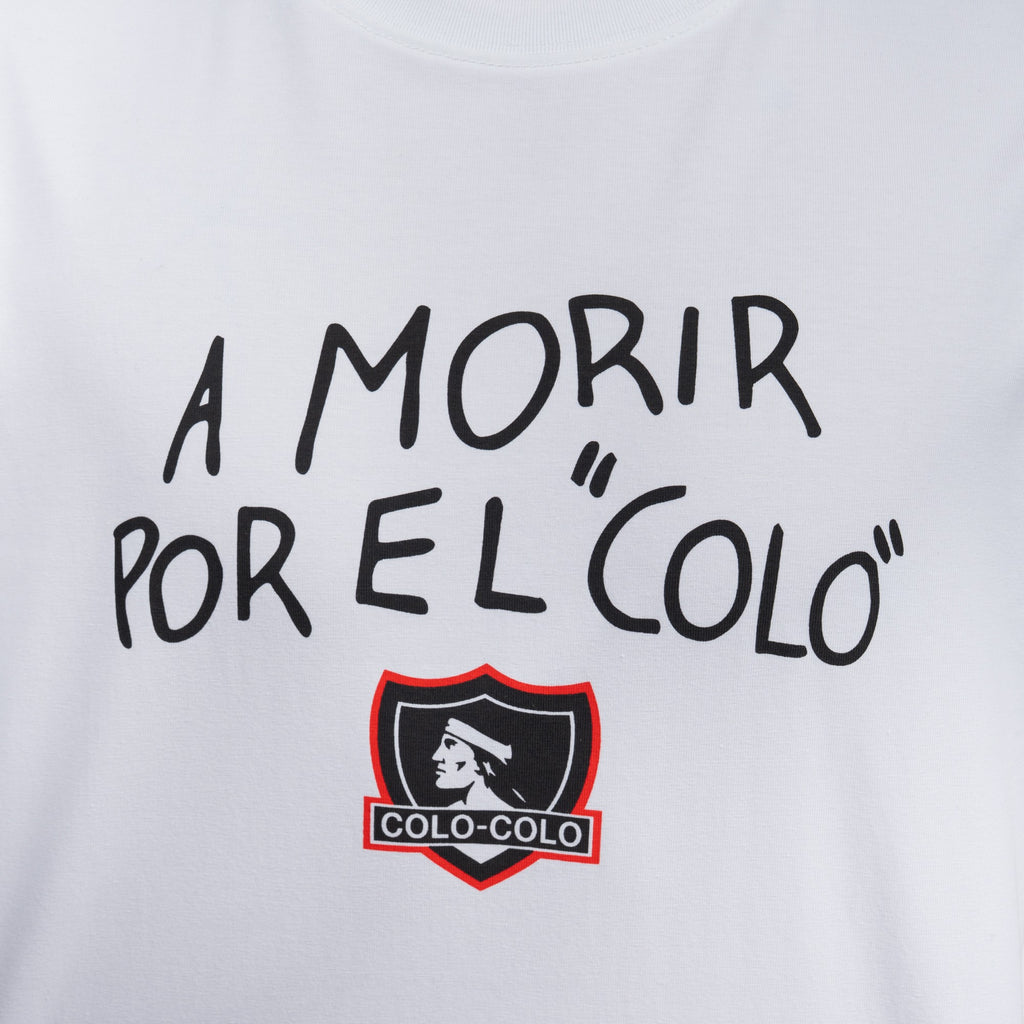 Polera Colo-Colo Urbano "Por el Colo" Blanco