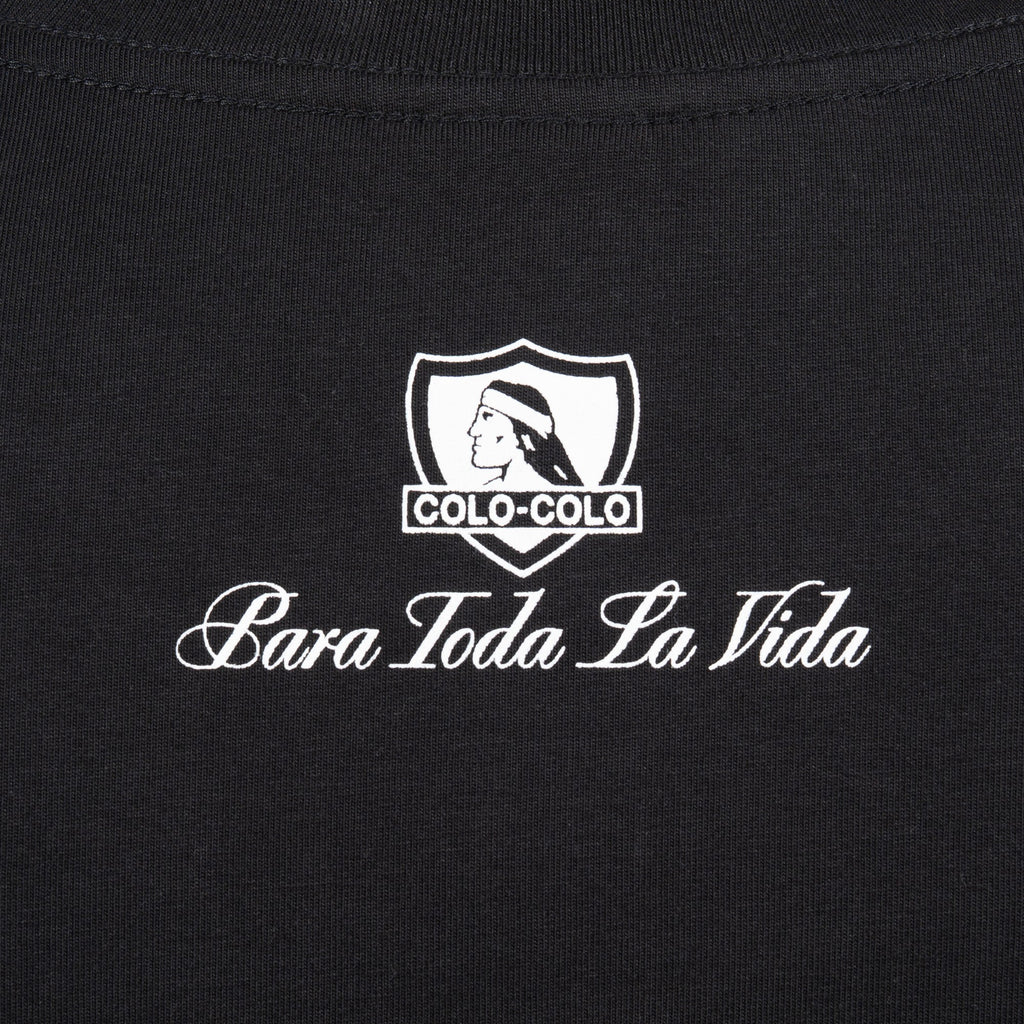 Polera Colo-Colo Urbano "De Atrás Pica el Indio" Negro