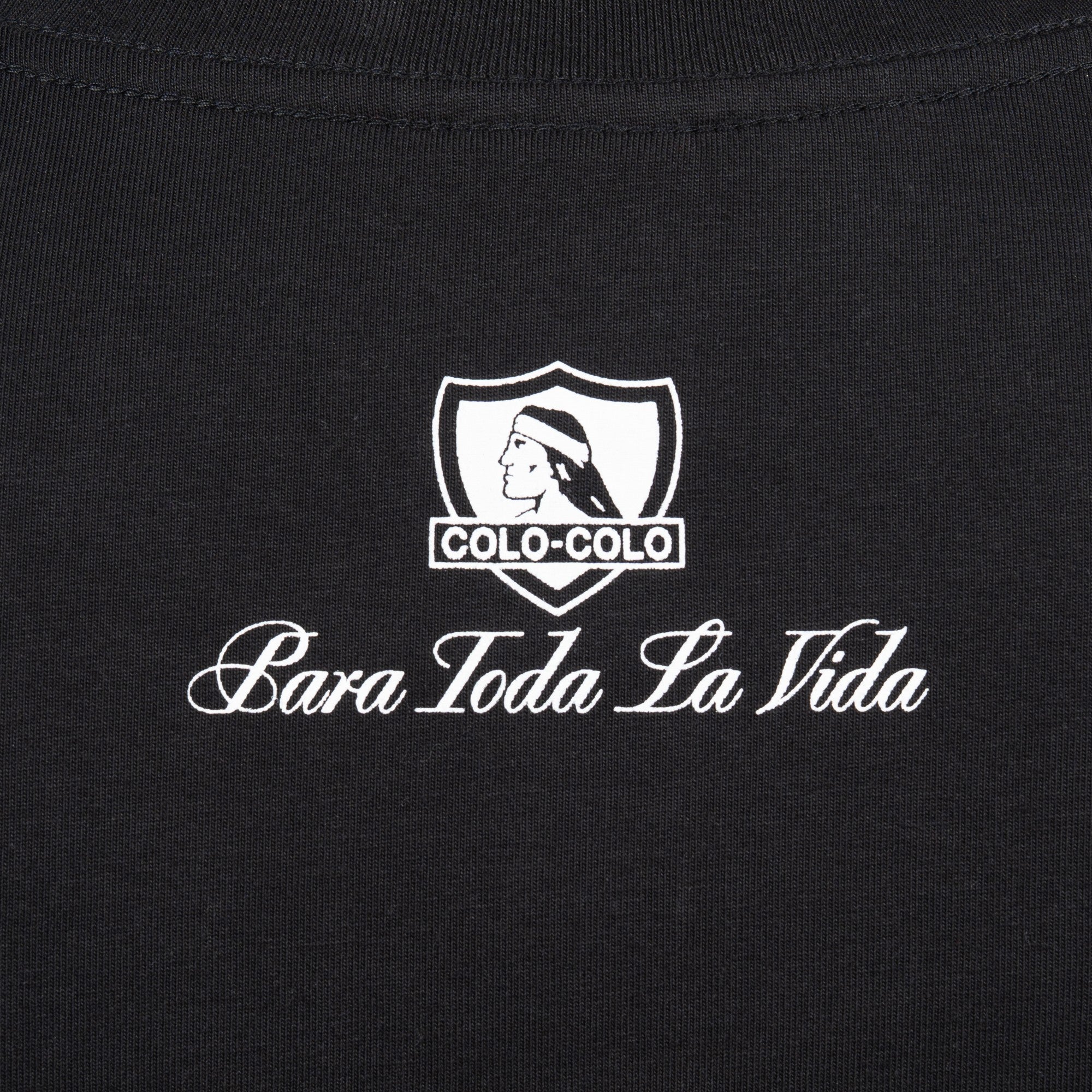 Polera Colo-Colo Urbano "De Atrás Pica el Indio" Negro