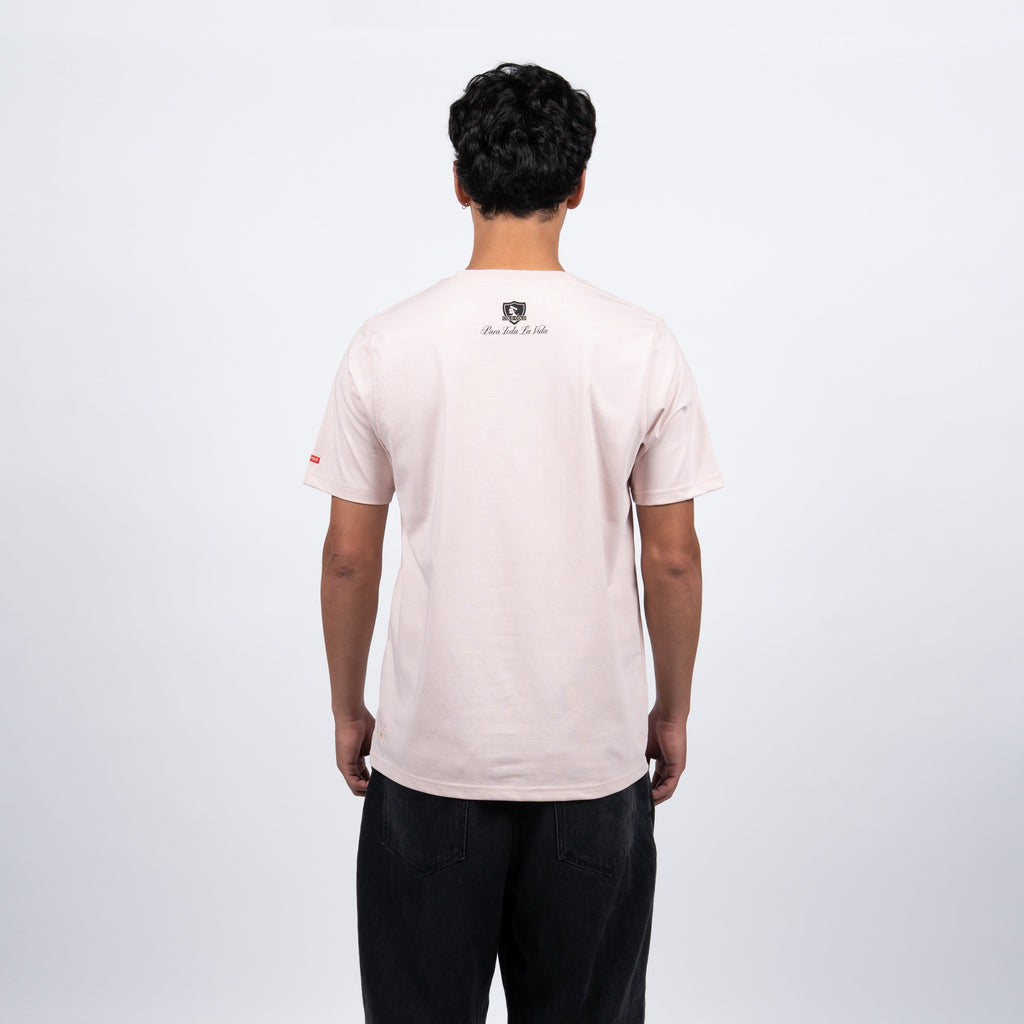 Polera Colo-Colo Urbano "Para Toda la Vida" Rosado