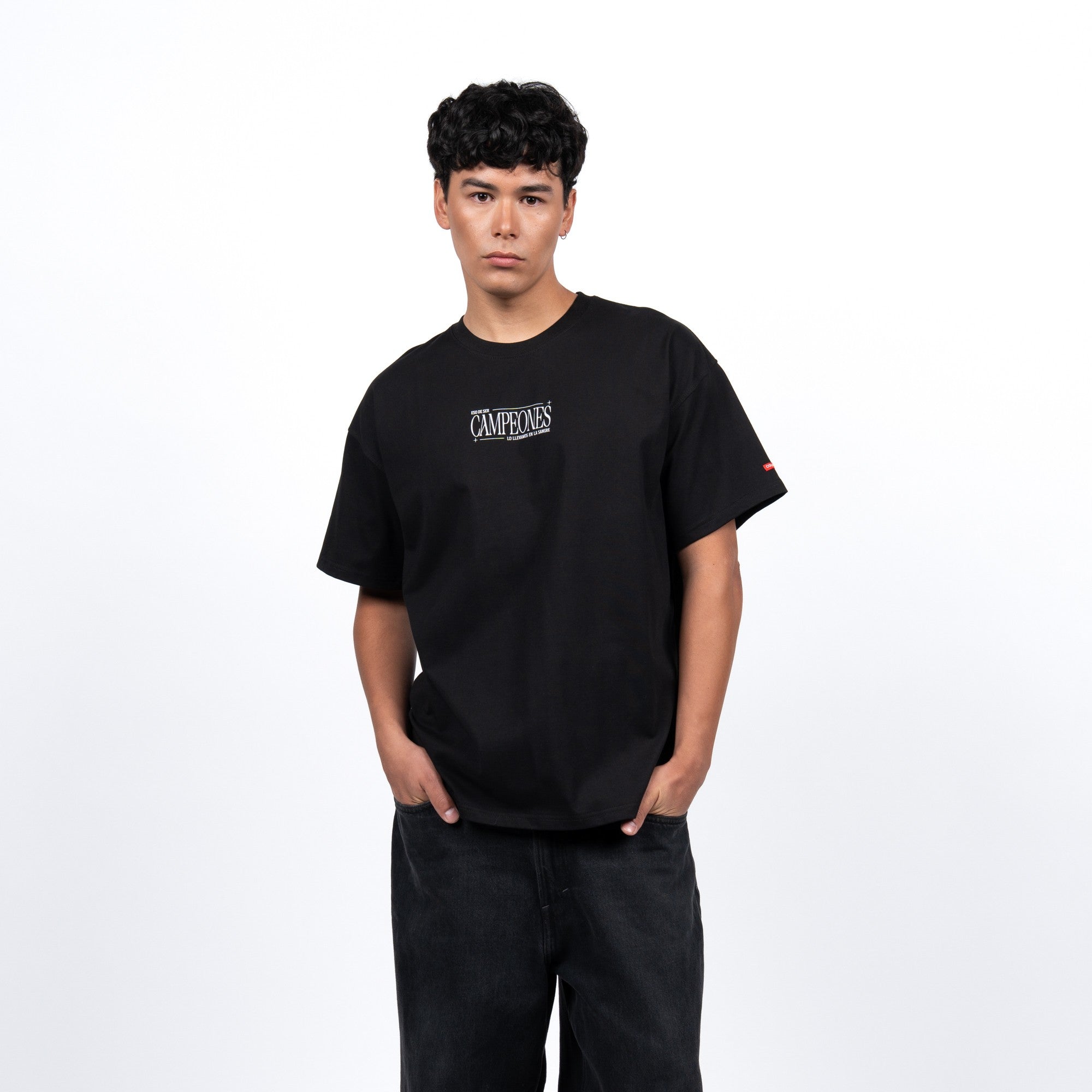 Polera Colo-Colo Urbano "CAMPEONES" Negro