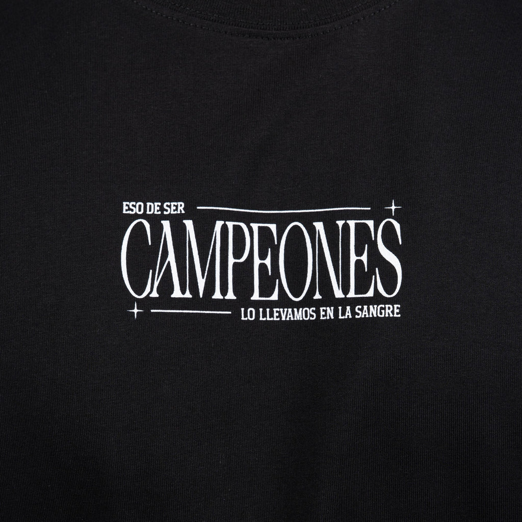 Polera Colo-Colo Urbano "CAMPEONES" Negro