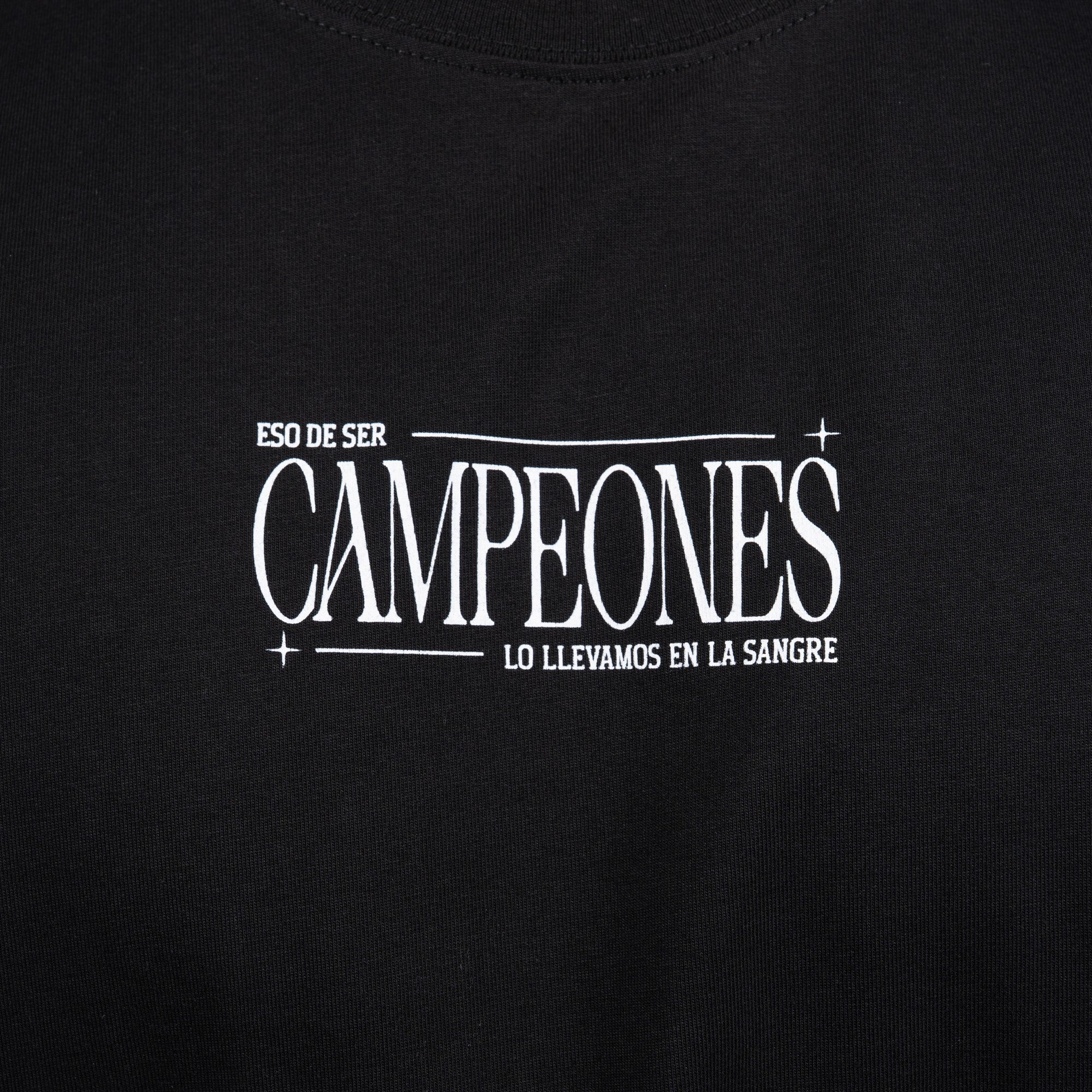 Polera Colo-Colo Urbano "CAMPEONES" Negro