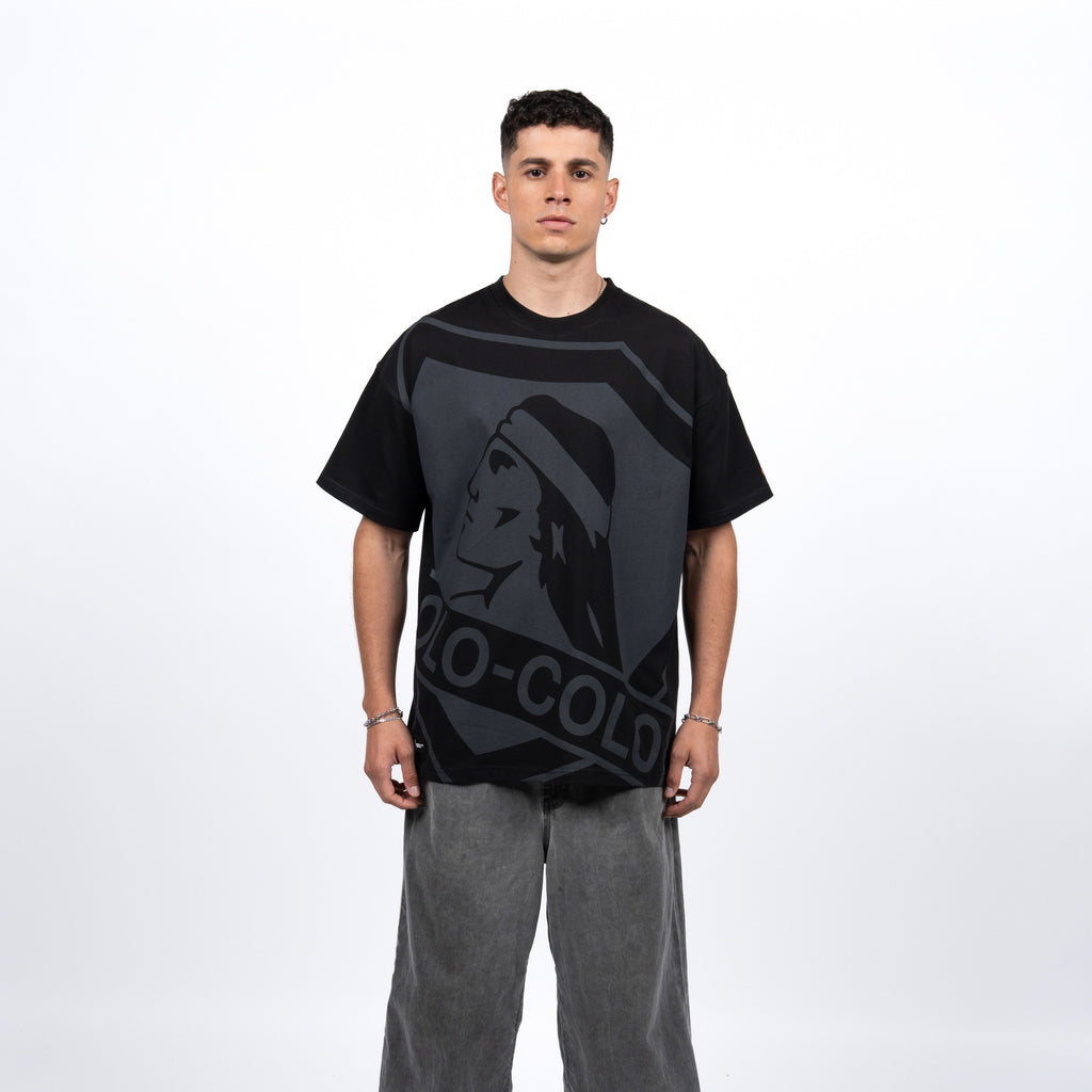 Polera Colo-Colo Urbano Escudo Grande Negro
