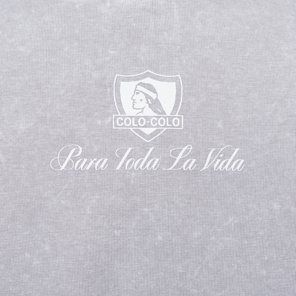 Polera Colo-Colo Urbano Gris Escudo Gris
