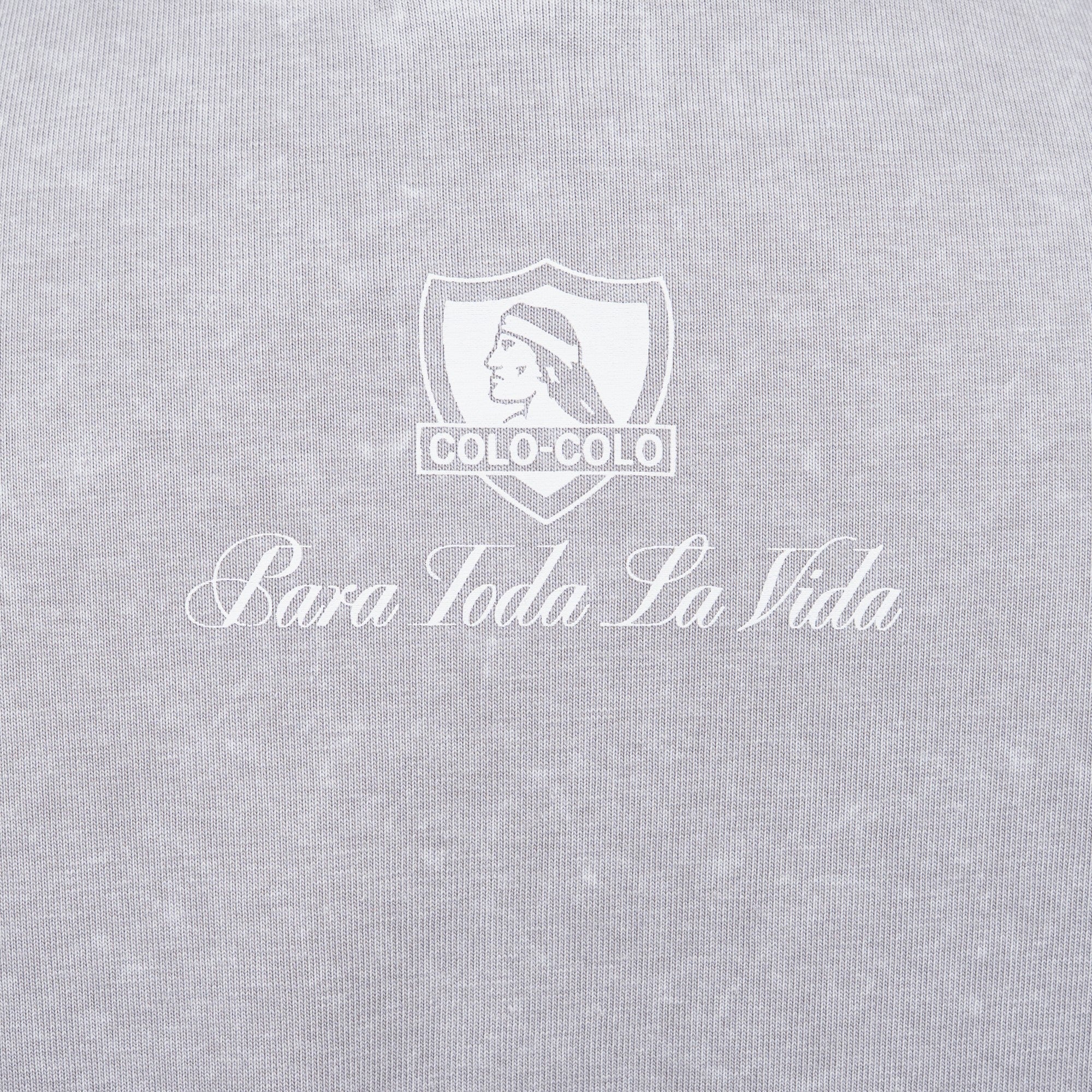 Polera Colo-Colo Urbano Gris Escudo Gris