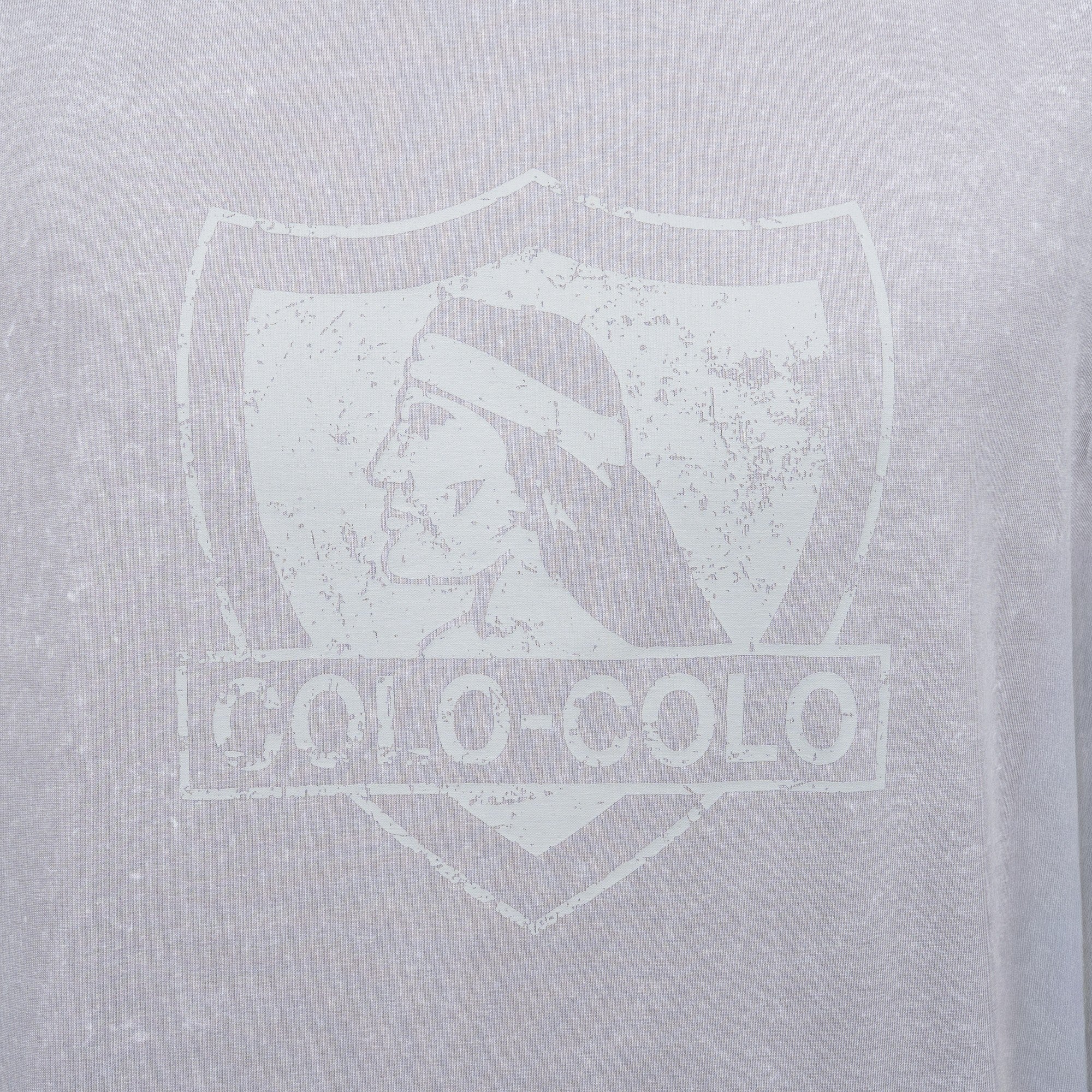 Polera Colo-Colo Urbano Gris Escudo Gris