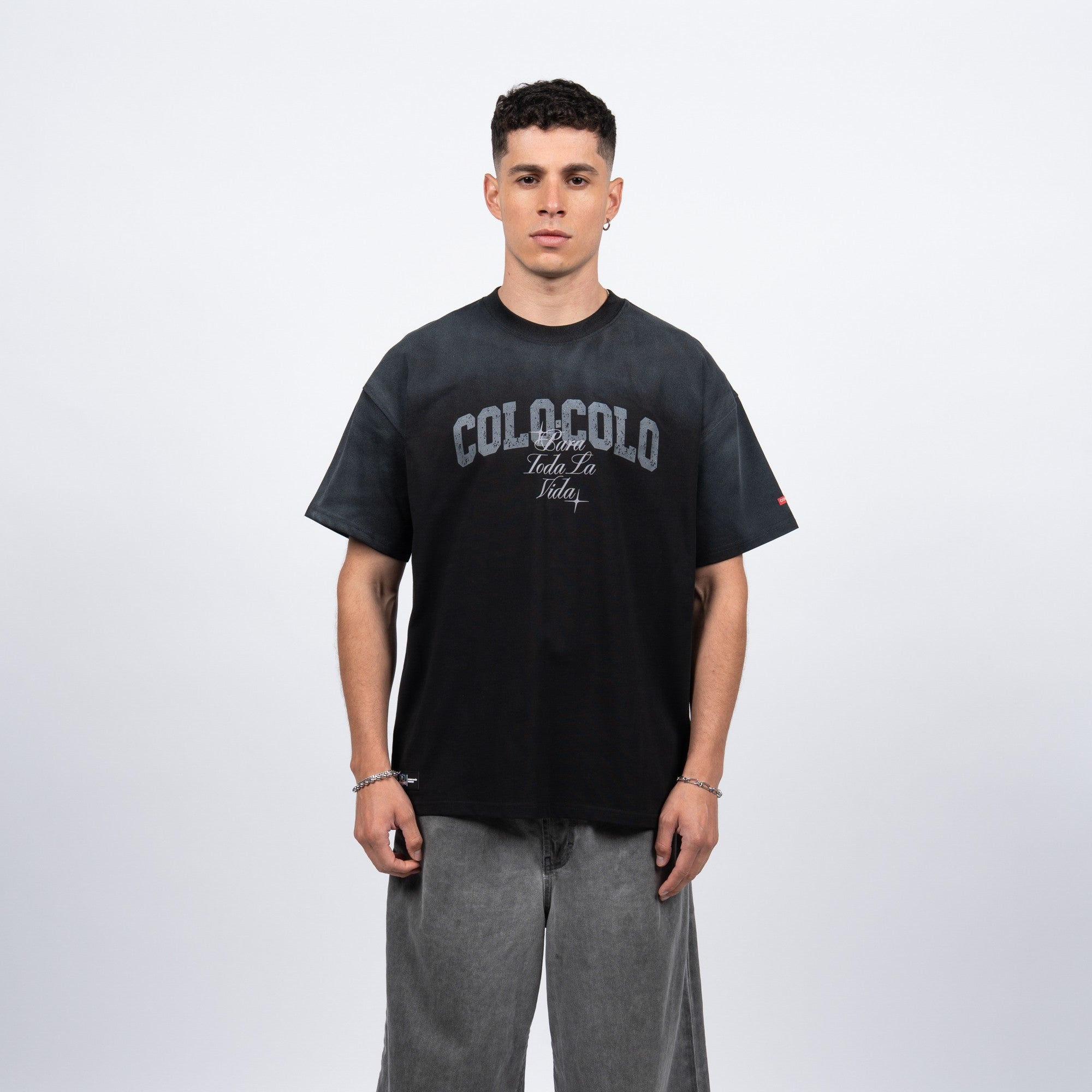 Polera Colo-Colo Urbano "Para Toda la Vida" Negro