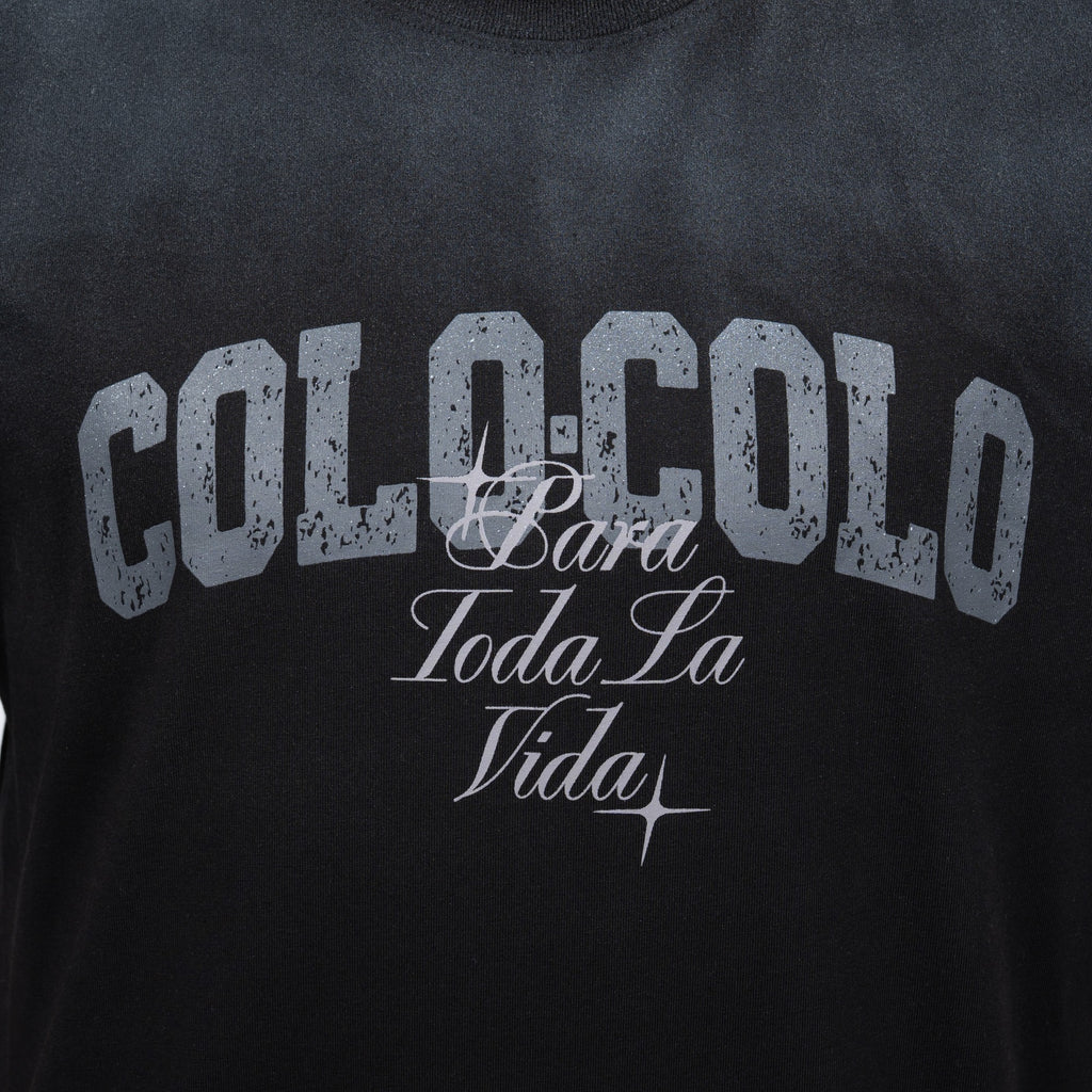 Polera Colo-Colo Urbano "Para Toda la Vida" Negro
