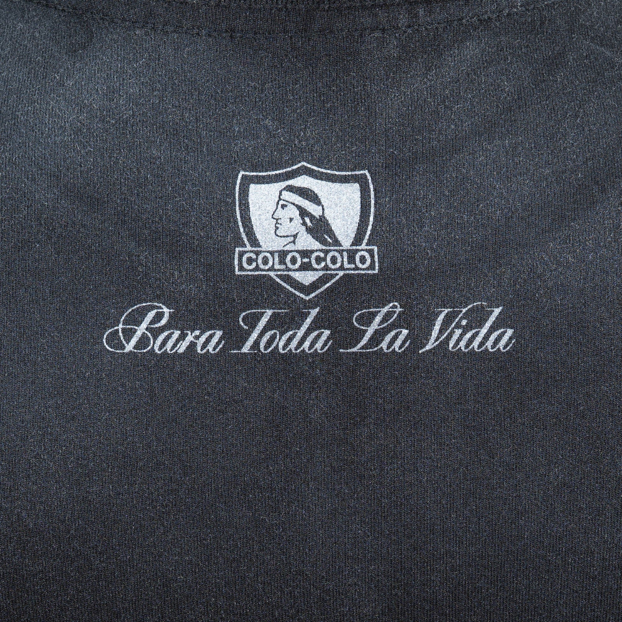 Polera Colo-Colo Urbano "Para Toda la Vida" Negro