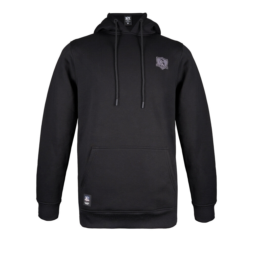 Polerón Colo Colo Urbano Hoodie Negro Logo
