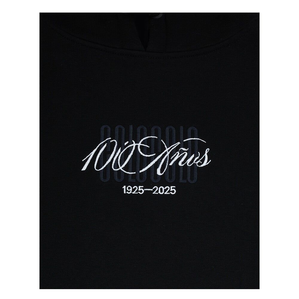 Polerón Colo Colo Urbano Hoodie Negro 100 años