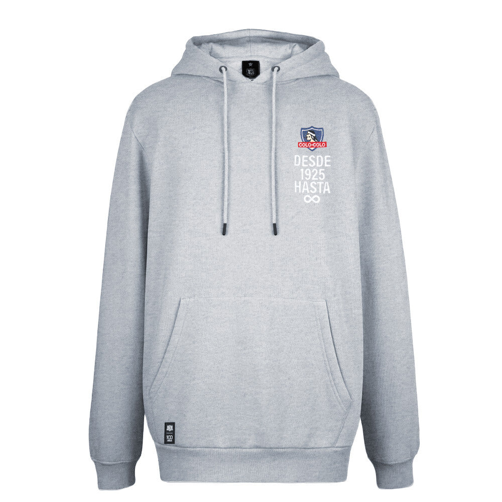 Polerón Colo Colo Urbano Hoodie Gris desde 1925