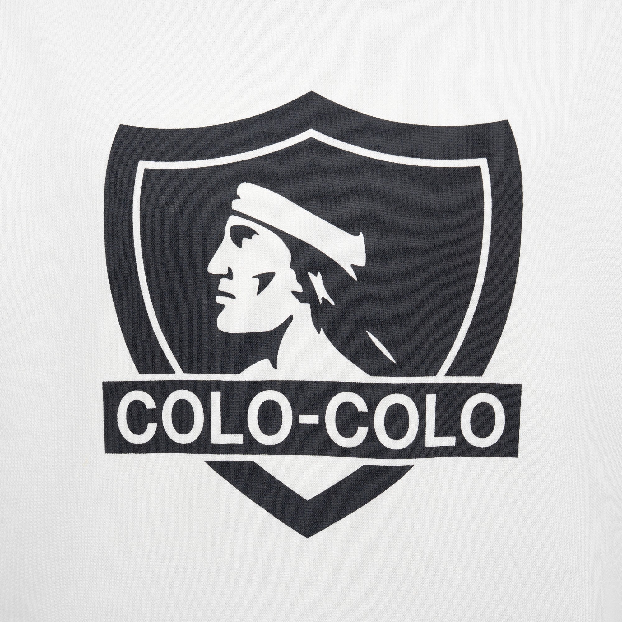 Polerón Colo-Colo Urbano Hoodie Escudo Beige