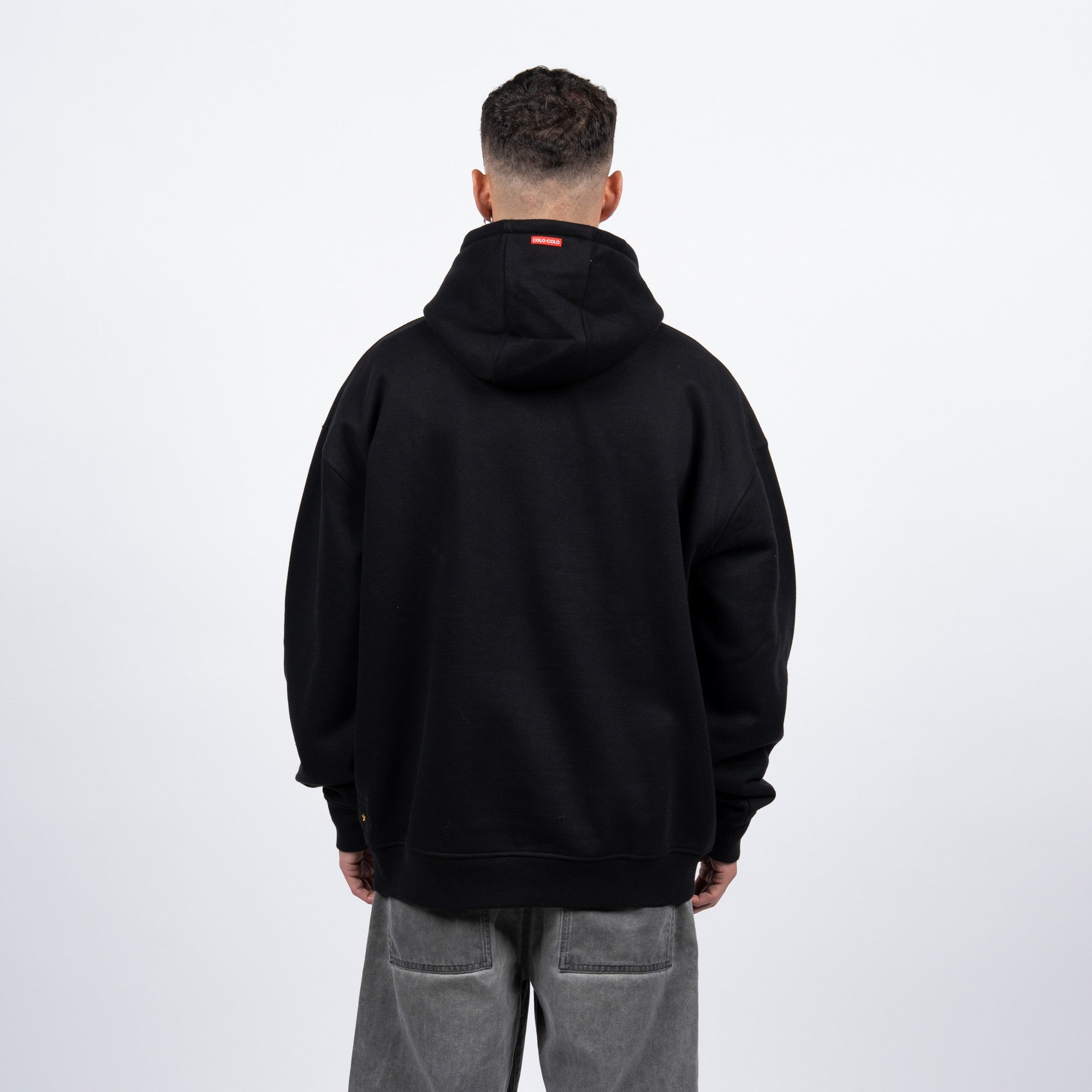 Polerón Colo-Colo Urbano Hoodie "…Por El Colo" Negro