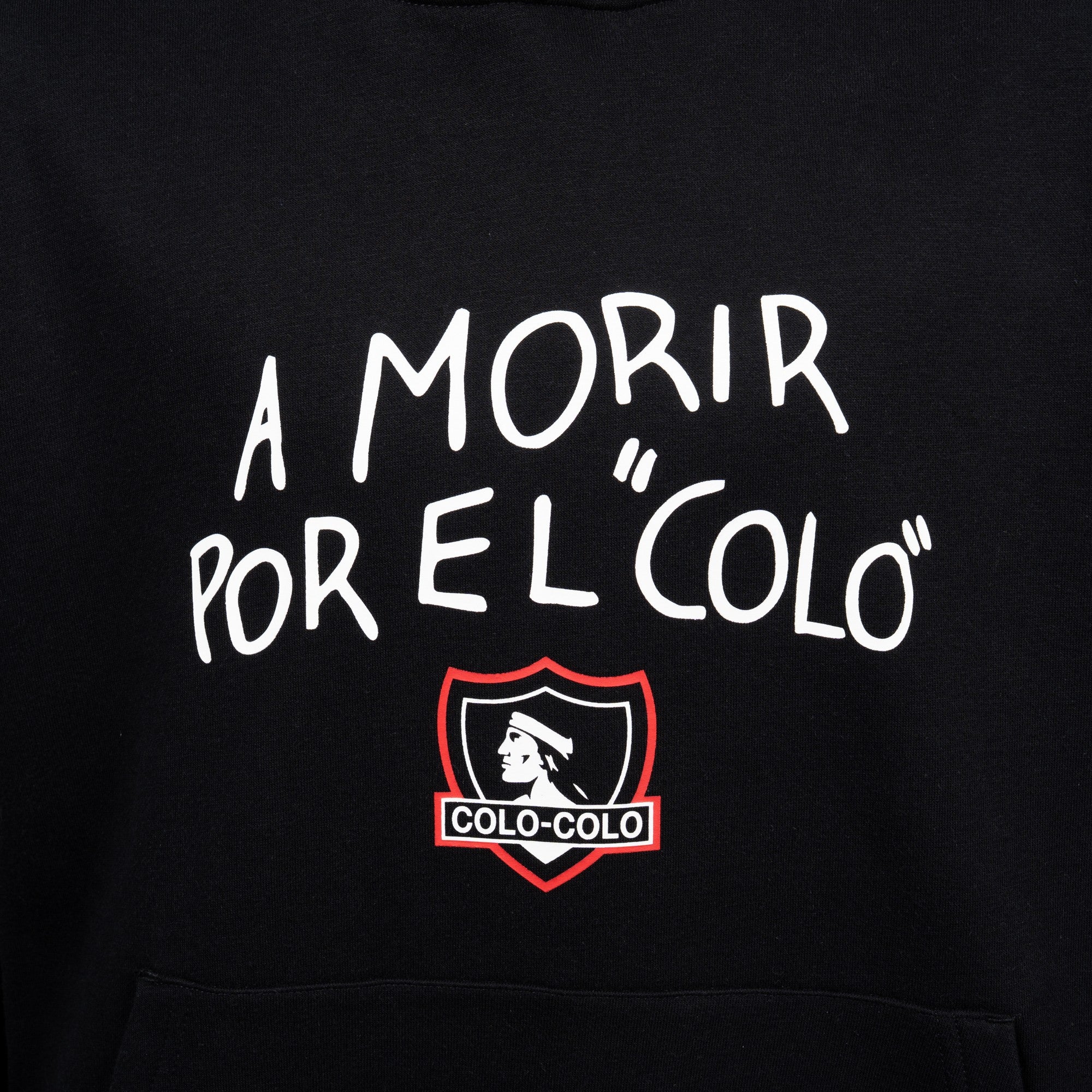 Polerón Colo-Colo Urbano Hoodie "…Por El Colo" Negro