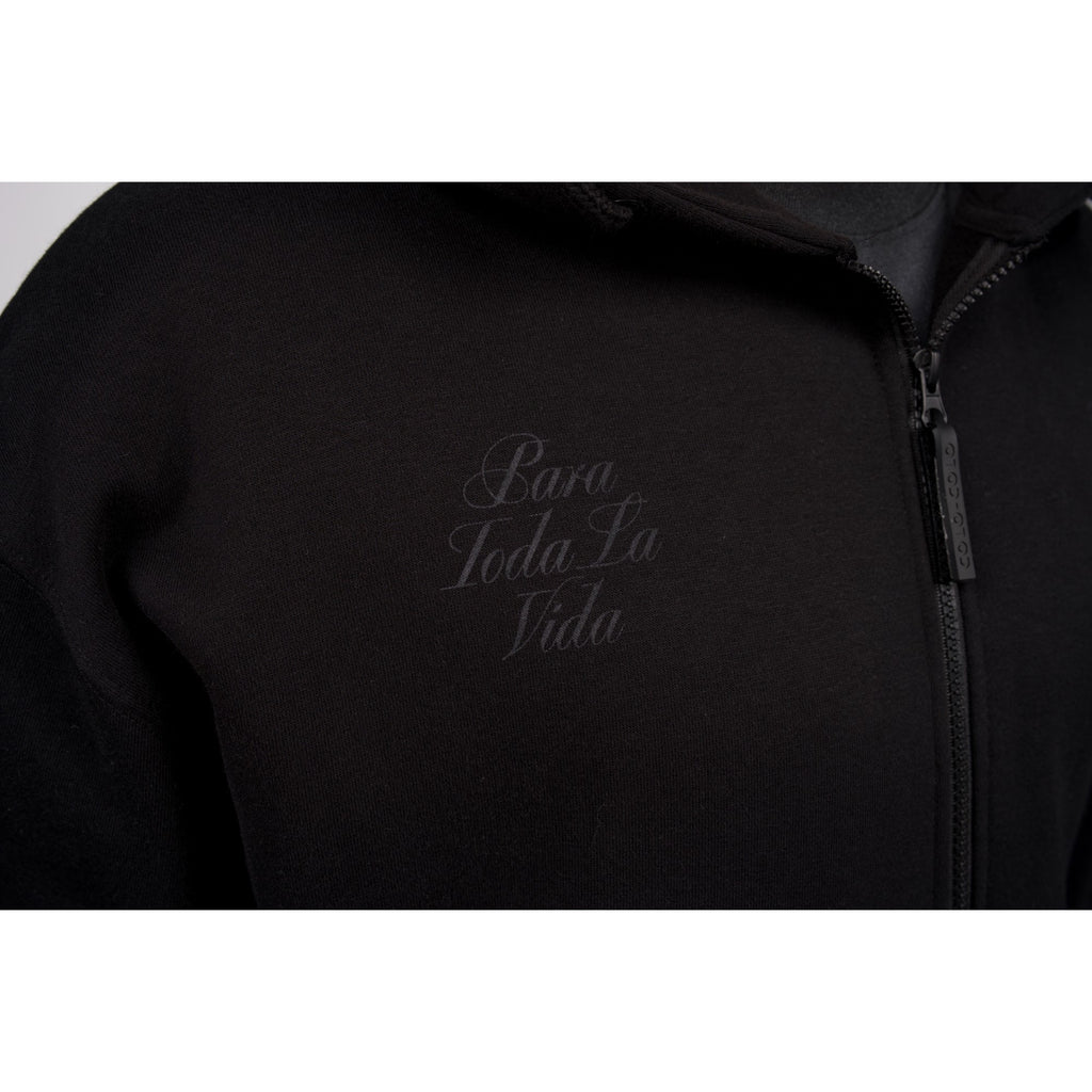Polerón Colo-Colo Urbano Full Zipper Negro Logo Grande