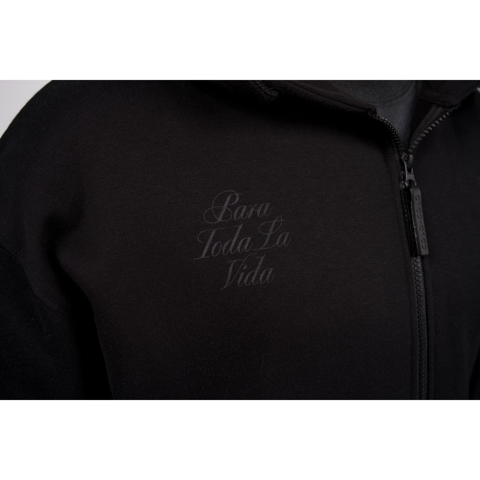 Polerón Colo-Colo Urbano Full Zipper Negro Logo Grande