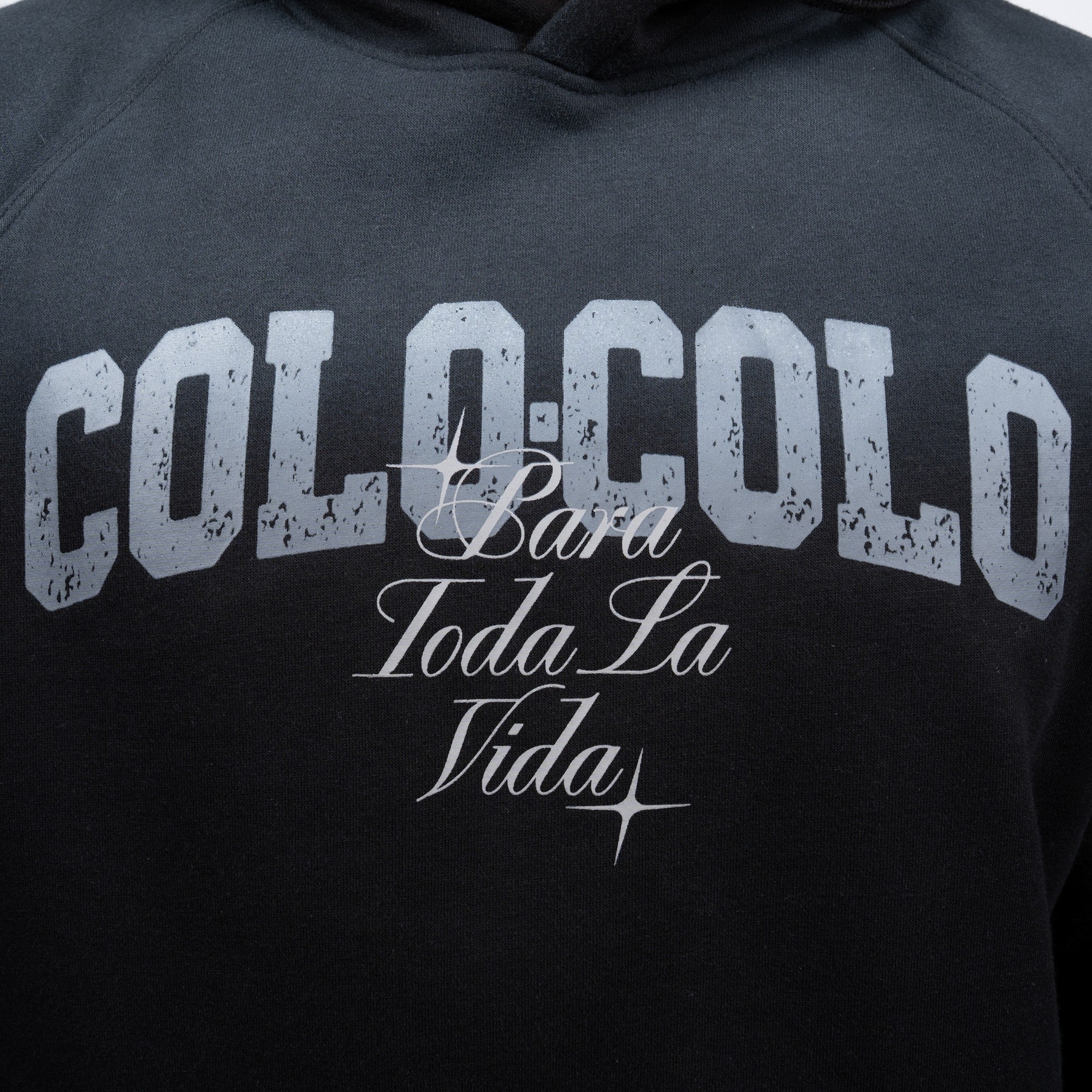 Polerón Colo-Colo Urbano Hoodie Para Toda La Vida Negro