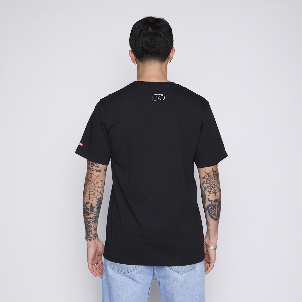 Polera Colo Colo Urbano Hombre Escudo Stars Negro