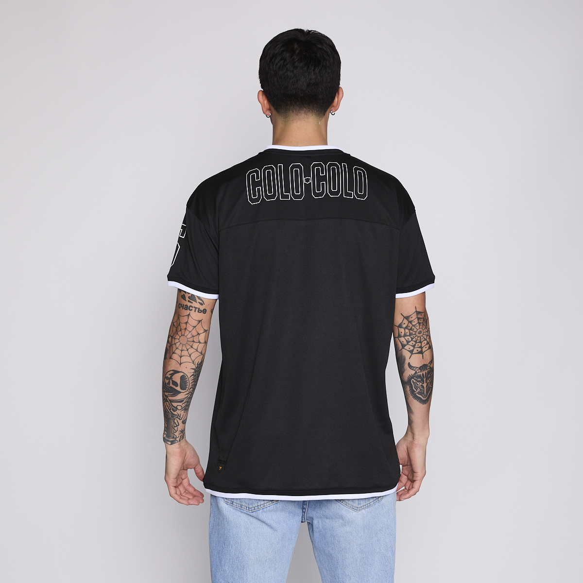 Camiseta Colo Colo Urbano Hombre Eterno Campeón Negro