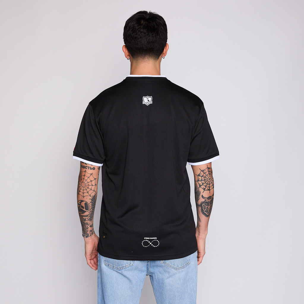 Camiseta Baseball Colo Colo Urbano Hombre Eterno Campeón Negro