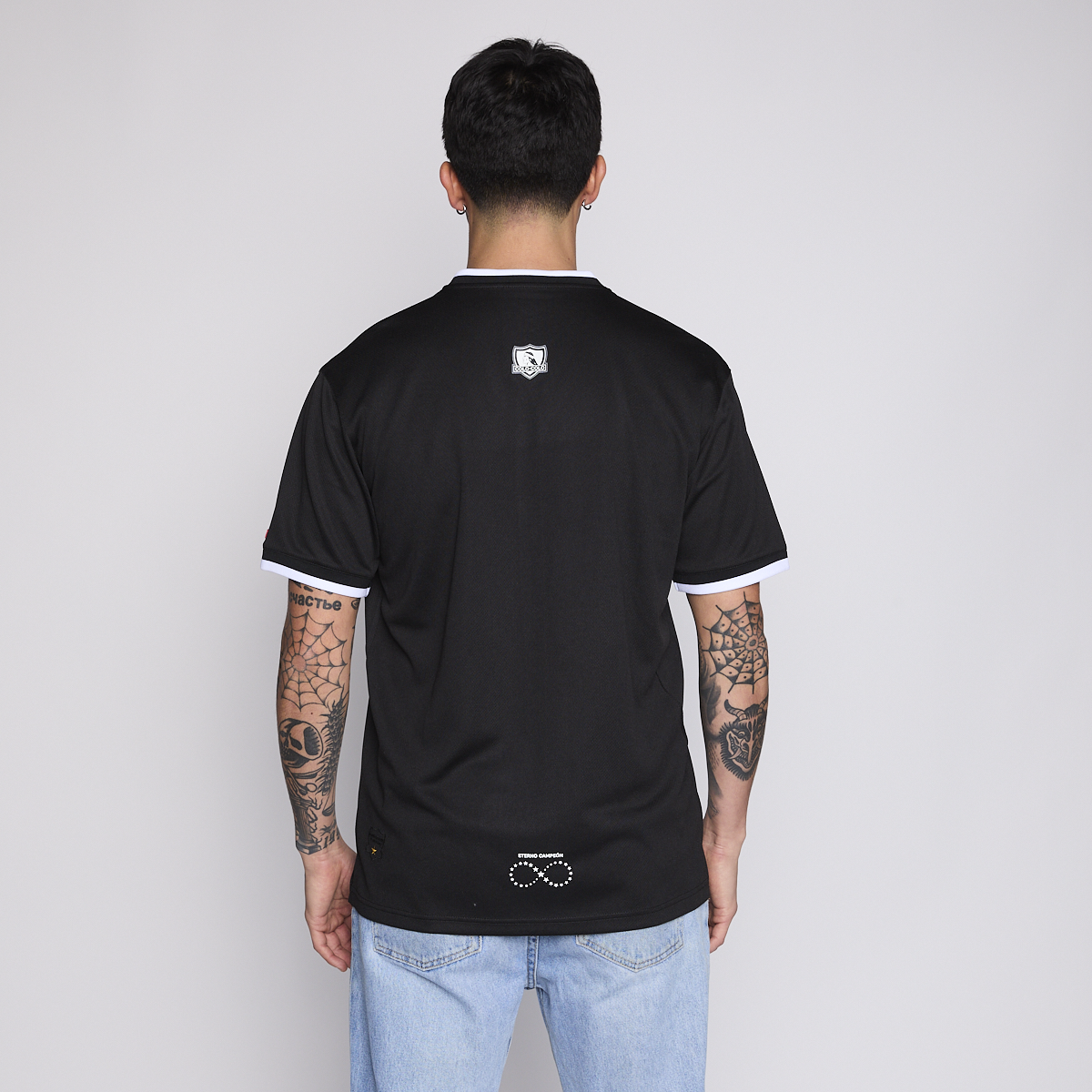 Camiseta Baseball Colo Colo Urbano Hombre Eterno Campeón Negro