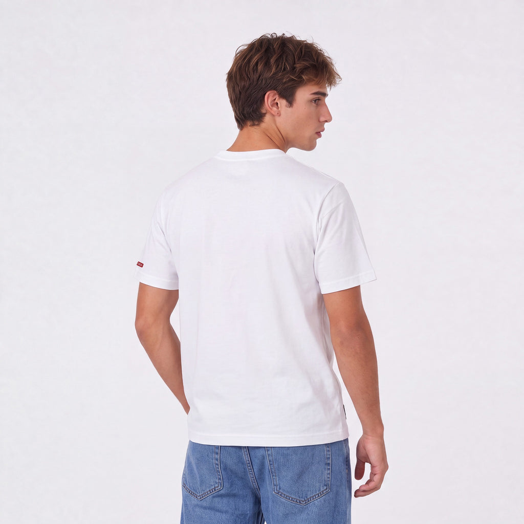 Polera Colo-Colo Urbano Classic Blanco Escudo Full Color