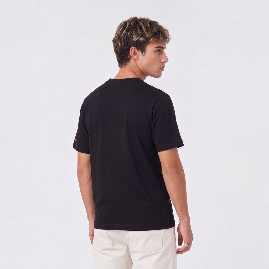 Polera Colo-Colo Urbano Classic Negro Escudo Gris