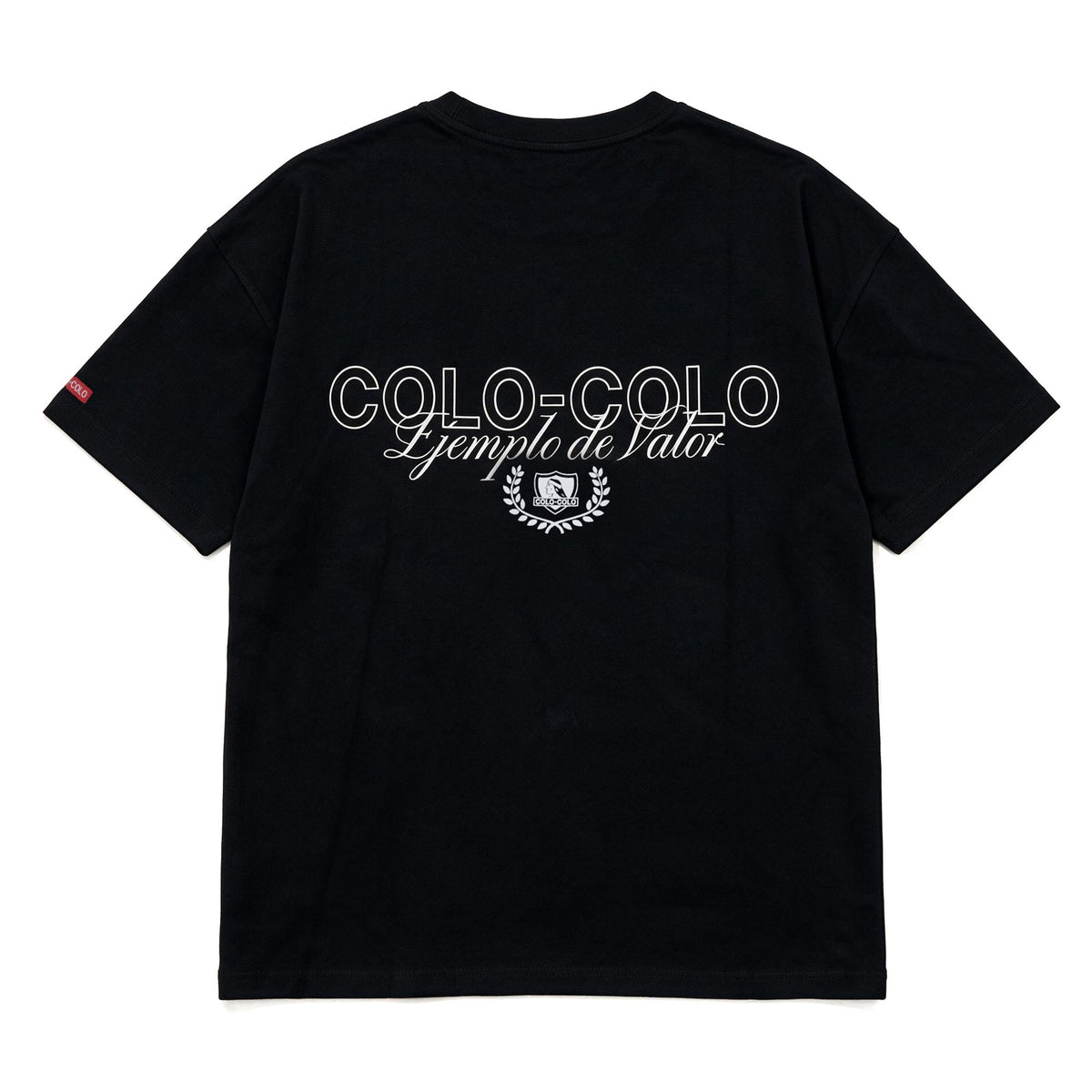Polera Colo-Colo Urbano Oversize "Ejemplo de Valor" Negro