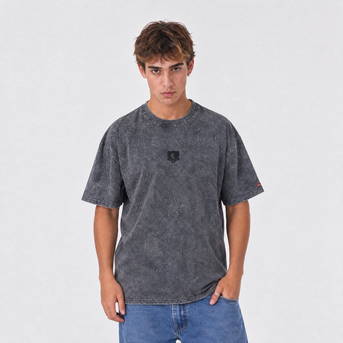 Polera Colo-Colo Urbano Oversize "Eterno Campeón" Gris
