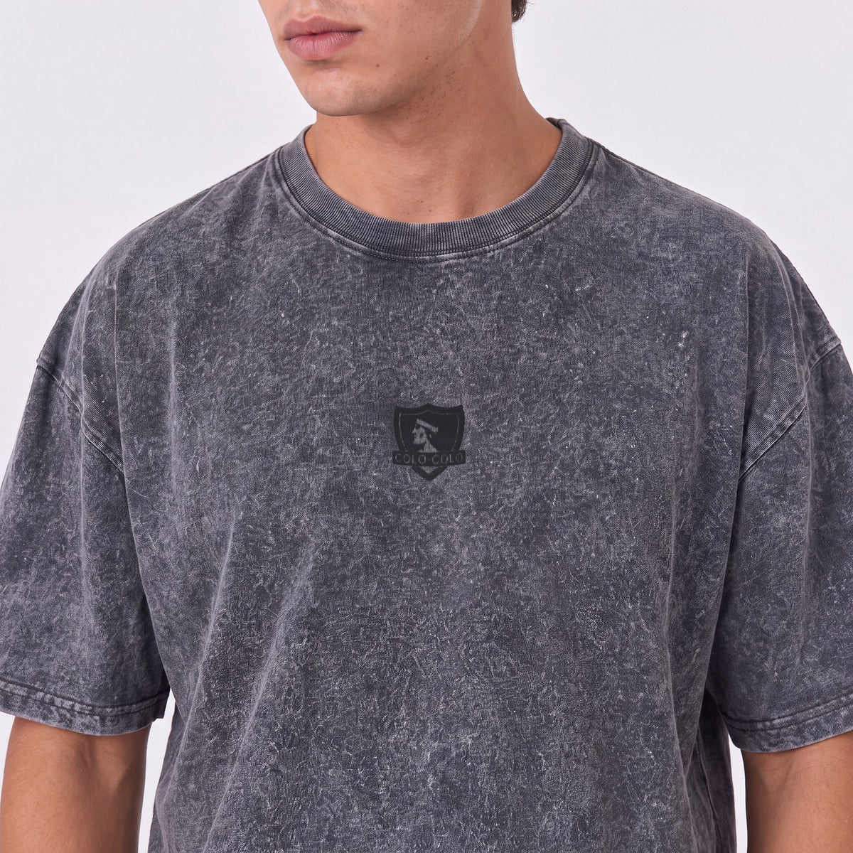 Polera Colo-Colo Urbano Oversize "Eterno Campeón" Gris