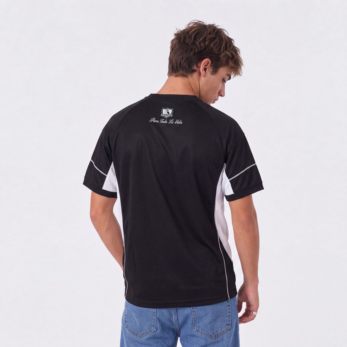 Polera Colo Colo Urbano Rebeldes Negro