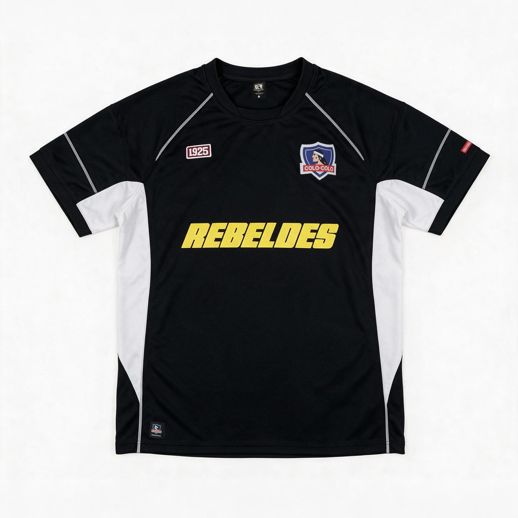Polera Colo Colo Urbano Rebeldes Negro
