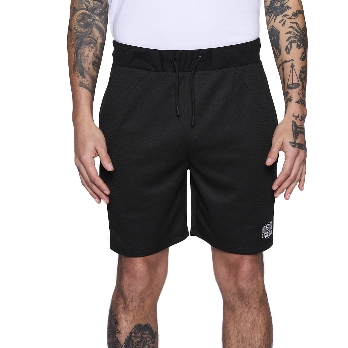 Short Colo Colo Urbano Hombre Bi Color Negro y Blanco
