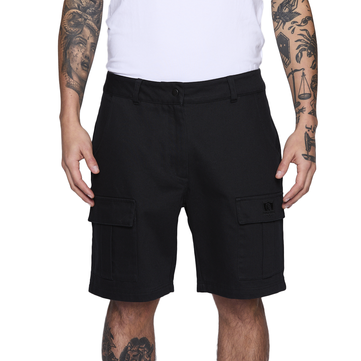 Short Colo Colo Urbano Hombre Cargo Negro