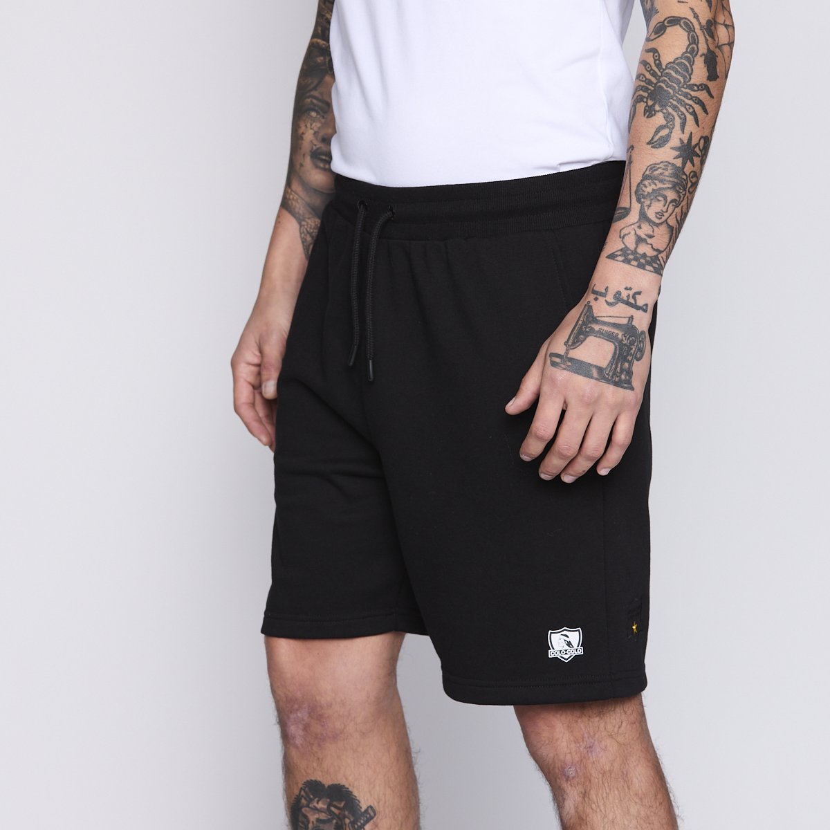 Short de Buzo Colo Colo Urbano Hombre Negro