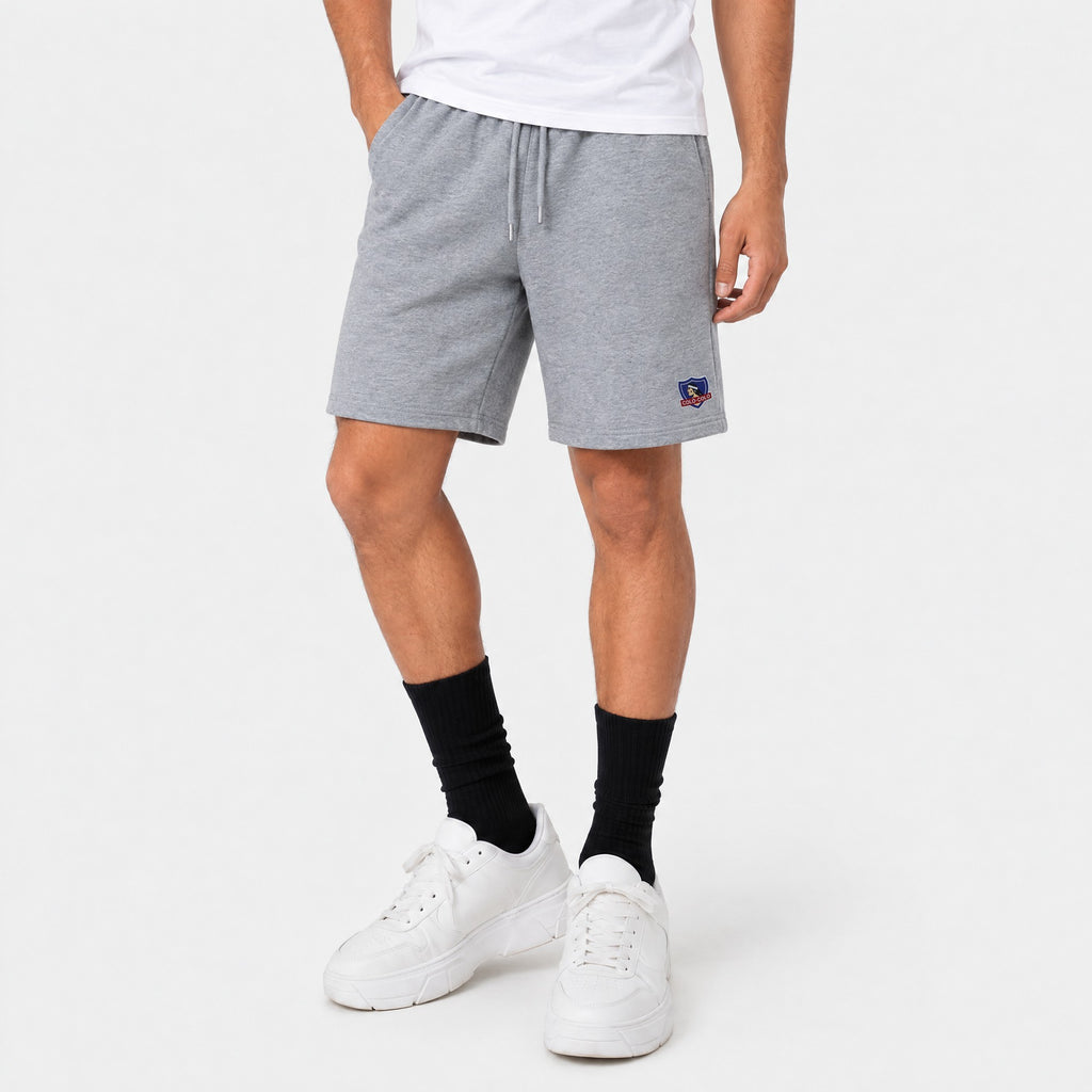 Short Colo Colo Urbano Gris Escudo Color