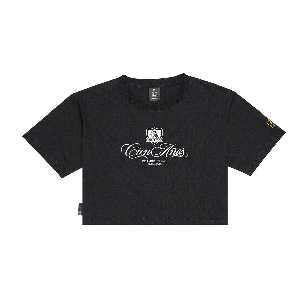 Polera Crop Colo Colo Urbano Centenario Mujer 100 años