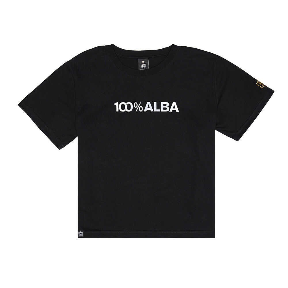 Polera Colo Colo Urbano Centenario Mujer Negro 100% Alba