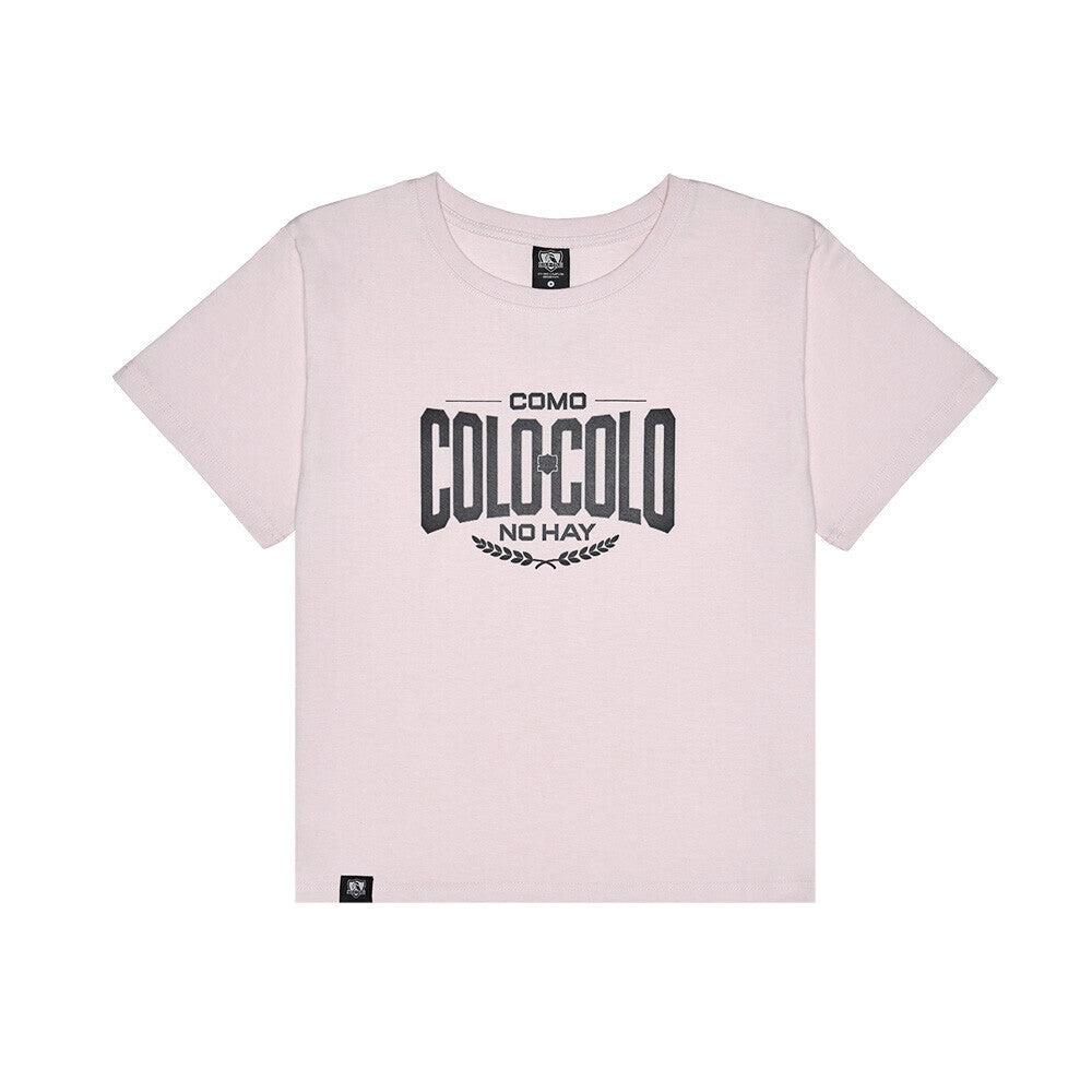Polera Colo Colo Urbano Centenario Mujer Rosado
