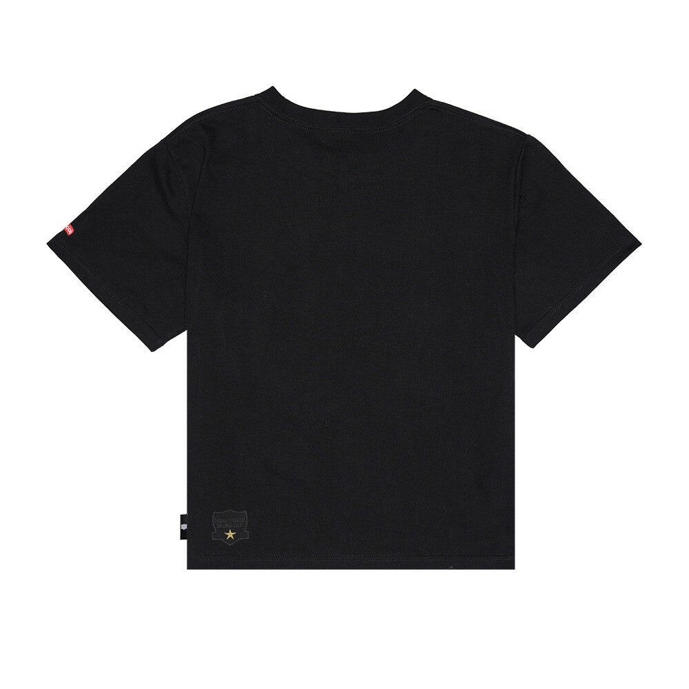 Polera Colo Colo Urbano Mujer Negro Rosas Amor Eterno