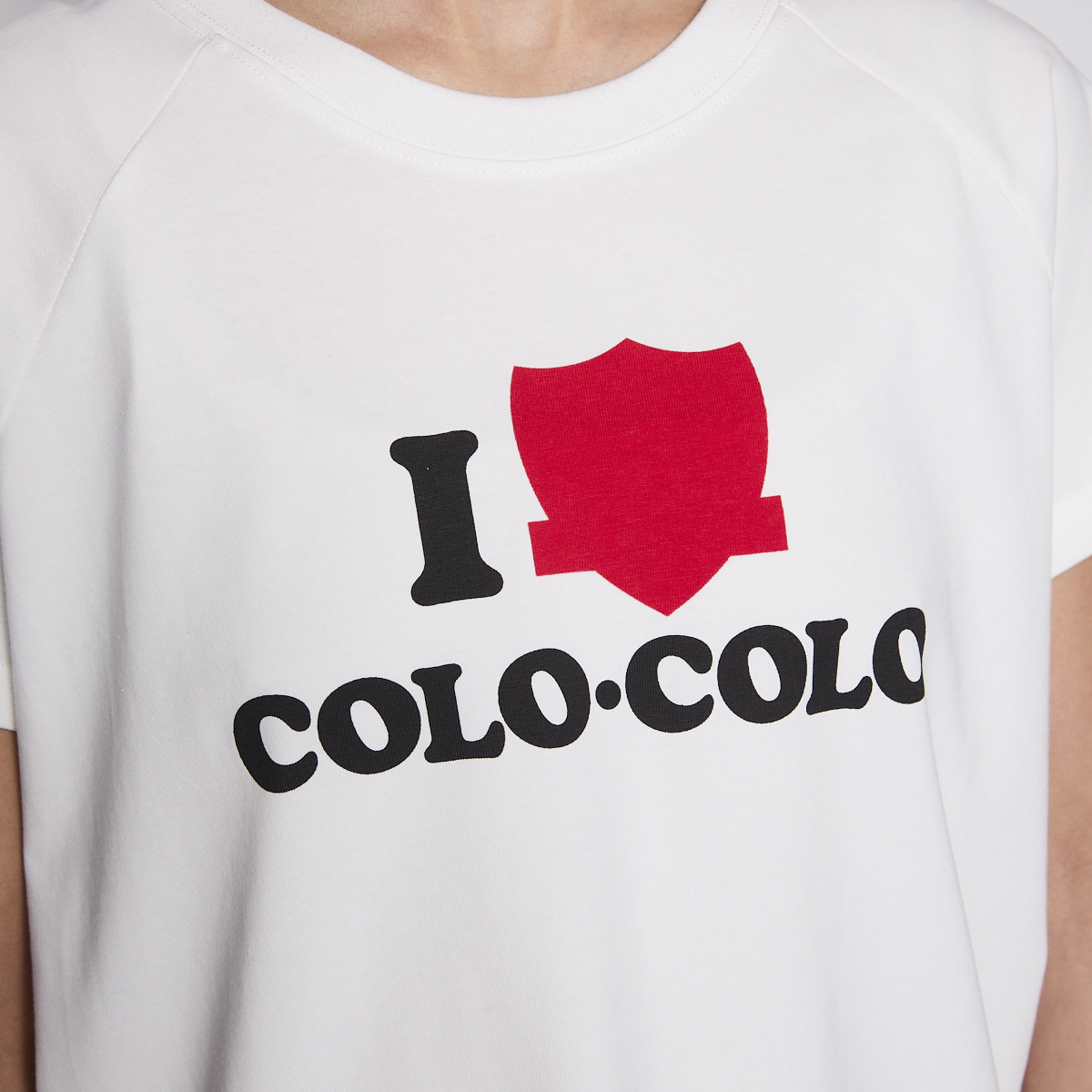 Polera Colo Colo Urbano Mujer I Love Colo Colo Blanco